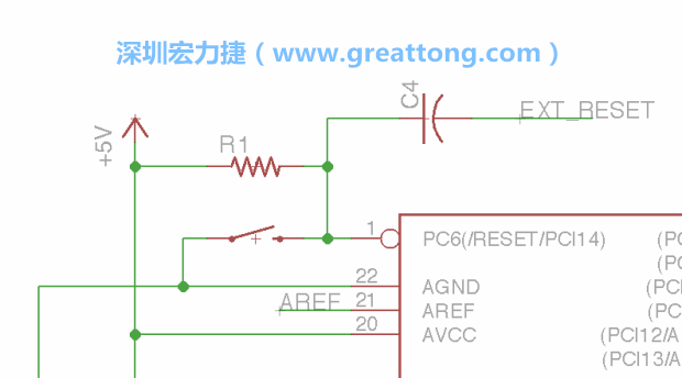 很多PCB設(shè)計者的設(shè)計不符合人體工學(xué)，他們使用很小的按鈕、不方便的元件配置和難以解讀的標(biāo)簽，千萬不要變成這樣！這次我們的設(shè)計有一個大小合適的重置按鈕（reset button）和可以清楚辨認(rèn)是否已經(jīng)接上電源的LED指示燈。