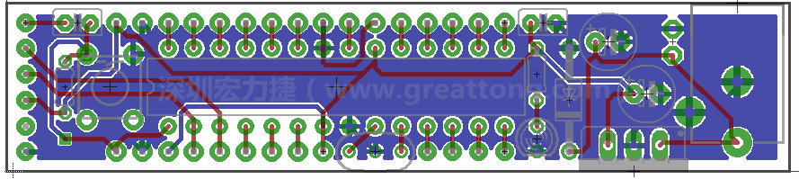 以上就是布線的所有步驟了。接下來就只剩下絲?。╯ilk-screen）、建立Gerber檔跟drill檔和送去印刷電路板廠制作的步驟。