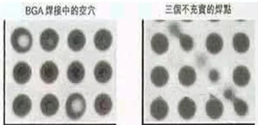 BGA焊點(diǎn)的3D X射線(xiàn)檢測(cè)能顯示出氣孔和不充實(shí)的焊點(diǎn)
