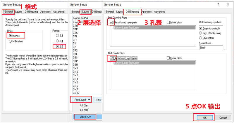 輸出Gerber部分，File下選擇 Gerber Files