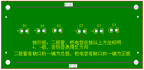 關(guān)于二極管、鉭電容的極性標(biāo)注